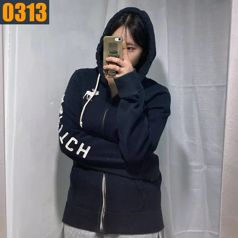[BUNJANG] Abercrombie Hooded Zip-up Jacket / 100 아베크롬비 후드집업 자켓