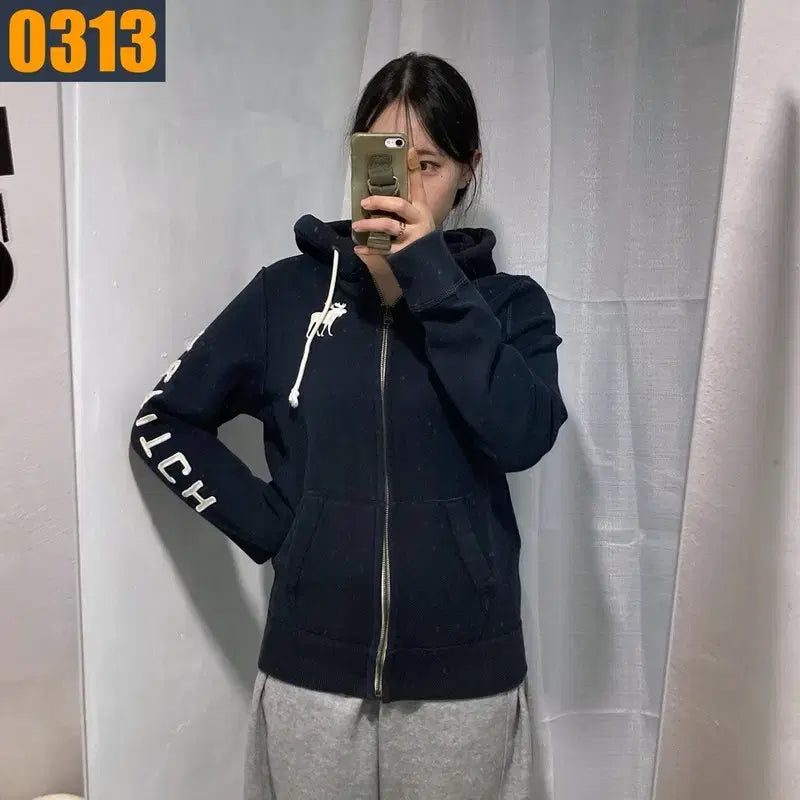 [BUNJANG] Abercrombie Hooded Zip-up Jacket / 100 아베크롬비 후드집업 자켓