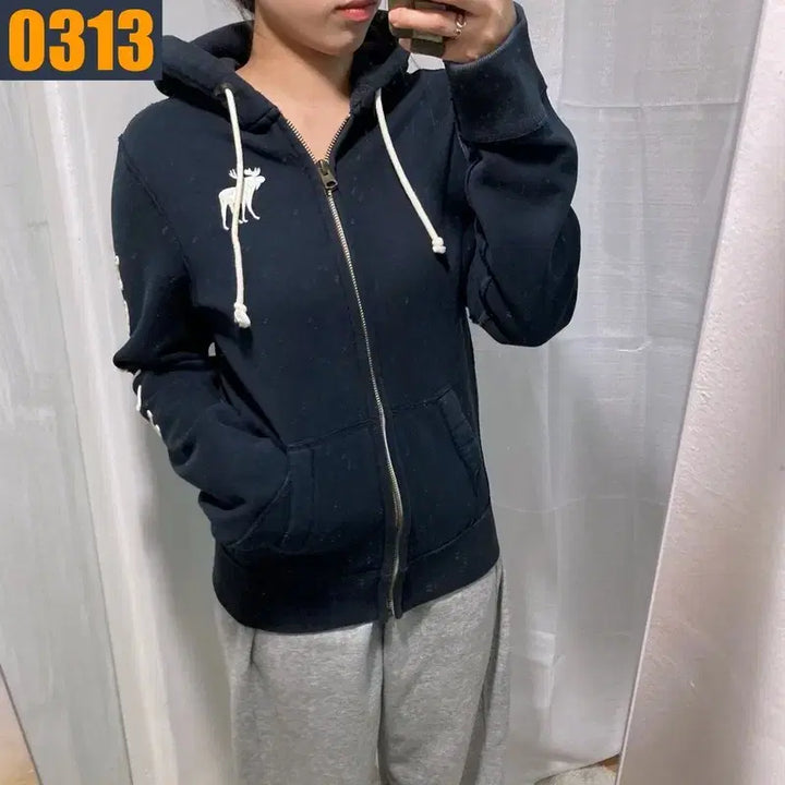 [BUNJANG] Abercrombie Hooded Zip-up Jacket / 100 아베크롬비 후드집업 자켓