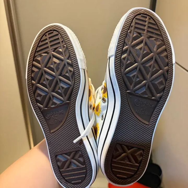 [BUNJANG] Converse Chuck Taylor All Star 70 Sunflower Custom Sneakers / 컨버스 척 테일러 올스타 70 해바라기 커스텀 230
