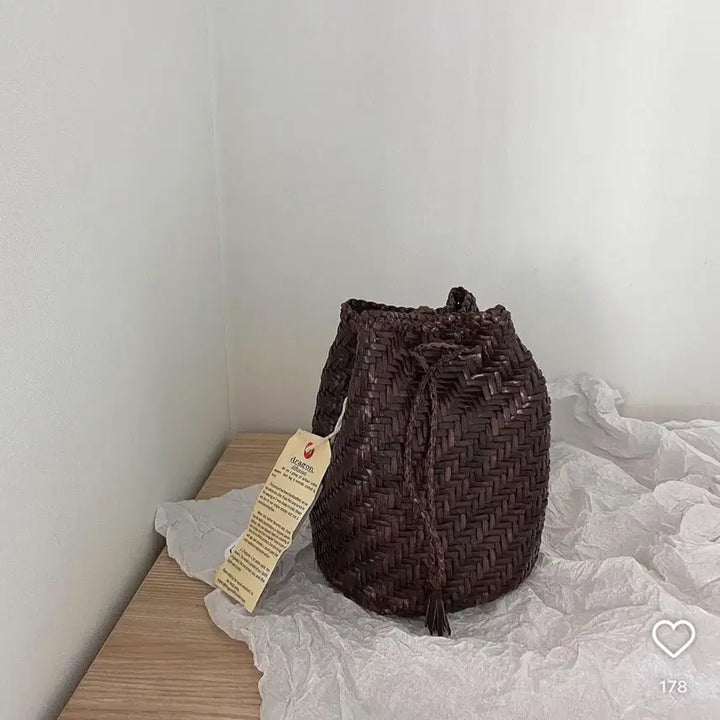 [BUNJANG] Dragon Pompom Bag Dark Brown / 드래곤 폼폼백 다크브라운