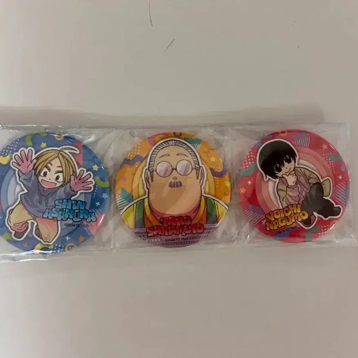 [BUNJANG] Sakamoto Days Holiday Version 3-Piece Can Badge Set / 사카모토 데이즈 나구모 신지 타로 캔뱃지 3종 세트 홀리데이즈