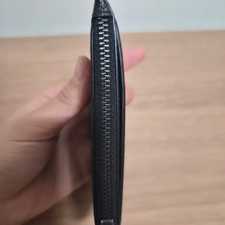 [BUNJANG] Coach Signature Card Case/Coin Purse / 코치 정품 블랙 시그니처 카드지갑 겸 동전지갑(공용)