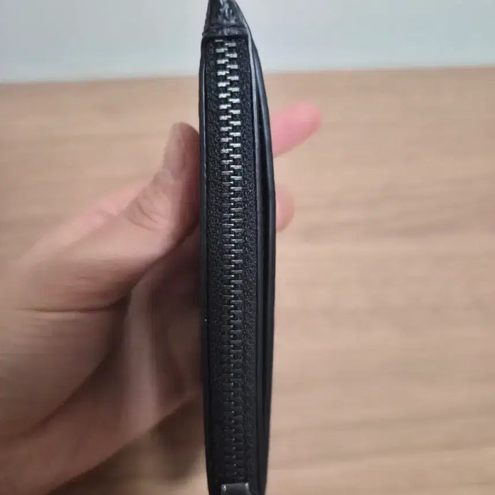 [BUNJANG] Coach Signature Card Case/Coin Purse / 코치 정품 블랙 시그니처 카드지갑 겸 동전지갑(공용)