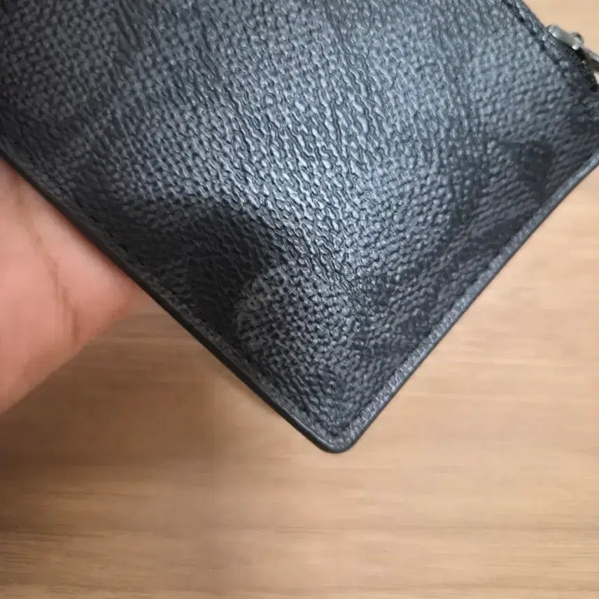 [BUNJANG] Coach Signature Card Case/Coin Purse / 코치 정품 블랙 시그니처 카드지갑 겸 동전지갑(공용)