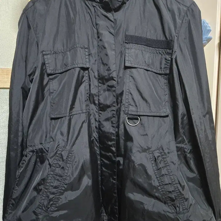 [BUNJANG] GAP Black Hooded Windbreaker Jacket / GAP 블랙 후드 바람막이 M