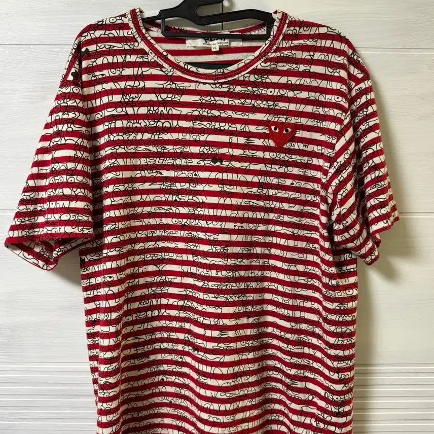 [SOLD OUT] 플레이 꼼데가르송 맷그로닝 스트라이프 티셔츠 AZ-T085 일본제 정품