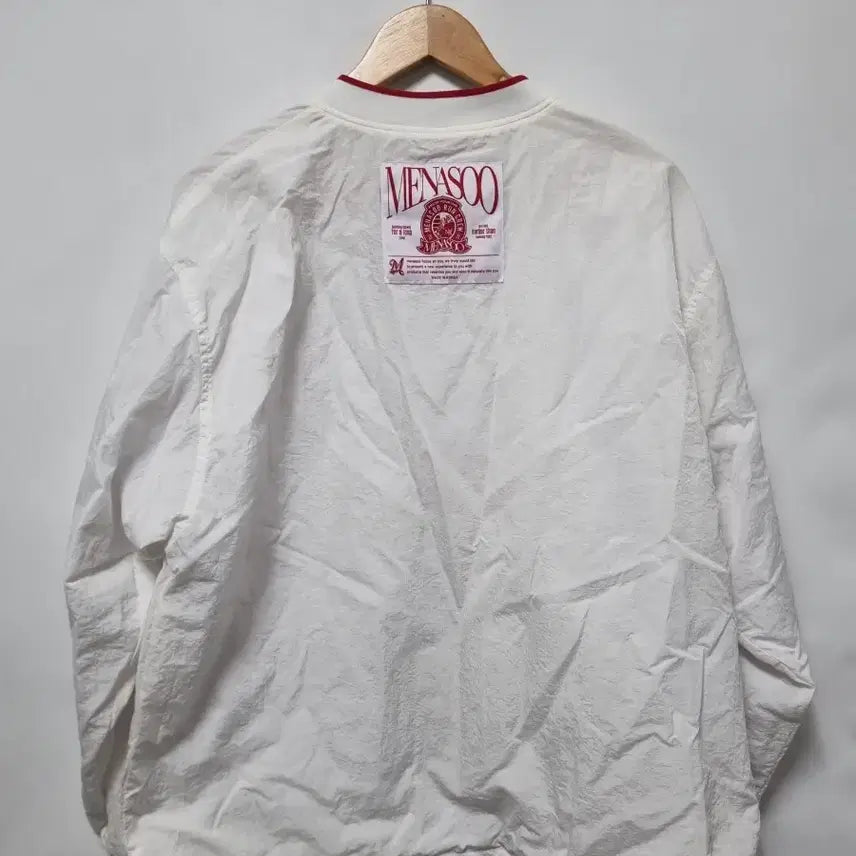 [BUNJANG] MENASOO Old School V-Neck Windbreaker Pullover / MENASOO 올드스쿨 V넥 바람막이 풀오버 F