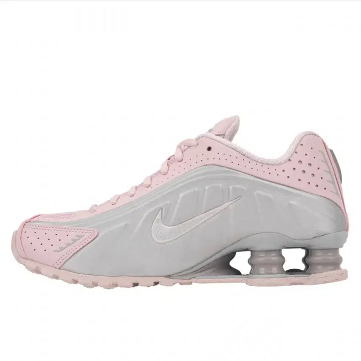 [BUNJANG] Nike Shox R4 Barely Rose Metallic Platinum Sneakers / 나이키샥스 R4 베얼리 로즈 메탈릭 플레티넘