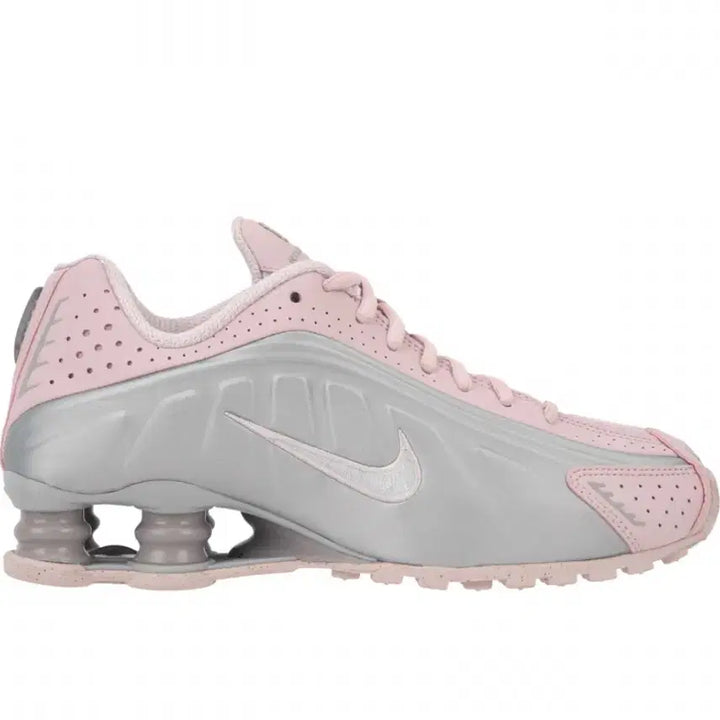 [BUNJANG] Nike Shox R4 Barely Rose Metallic Platinum Sneakers / 나이키샥스 R4 베얼리 로즈 메탈릭 플레티넘