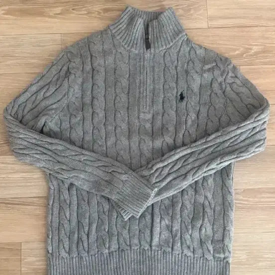 [BUNJANG] Polo Cable Knit Cotton Sweater / 폴로 케이블 니트코튼 스웨터