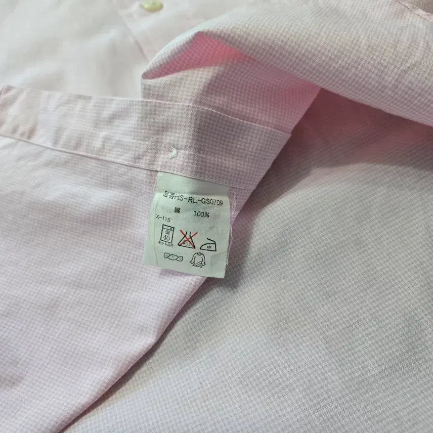 [BUNJANG] Polo Ralph Lauren Pink Gingham Check Shirt / 90) 폴로 랄프로렌 핑크 깅엄체크 셔츠