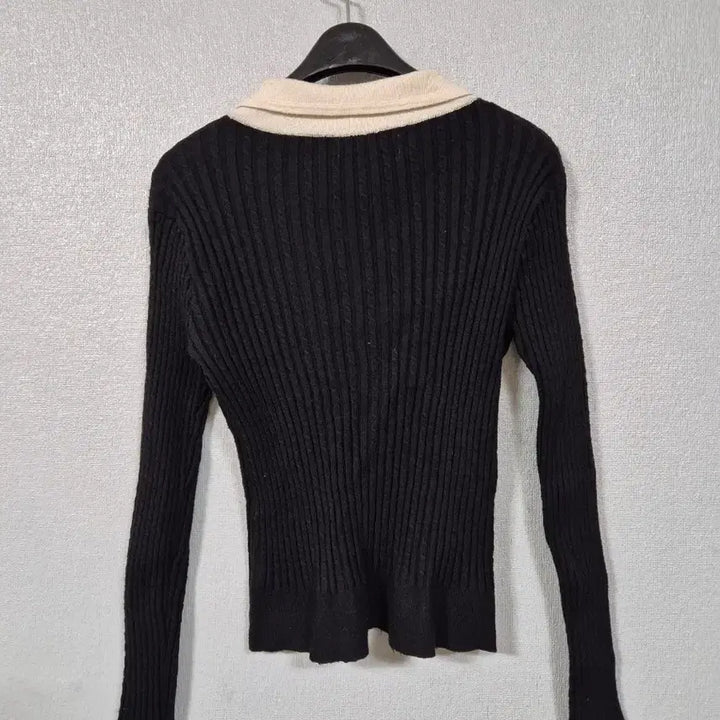 [BUNJANG] Unbranded Crop Ribbed Knit Top / 스텐카라 크롭 골지 니트티 55