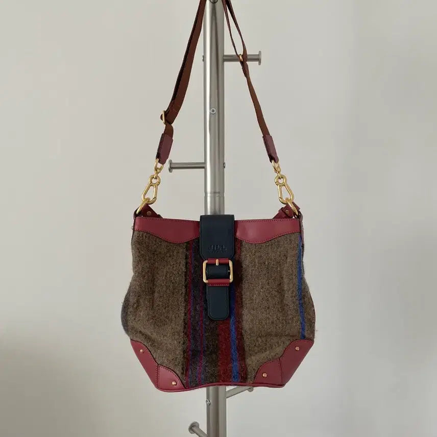 [BUNJANG] JILL BY JILLSTUART Wool &amp; Leather Shoulder Bag / 질 바이 질스튜어트(JILL BY JILLSTUART) 울&amp;레더 숄더백