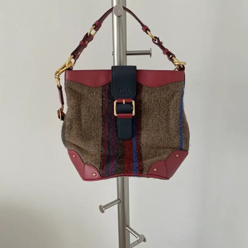 [BUNJANG] JILL BY JILLSTUART Wool &amp; Leather Shoulder Bag / 질 바이 질스튜어트(JILL BY JILLSTUART) 울&amp;레더 숄더백