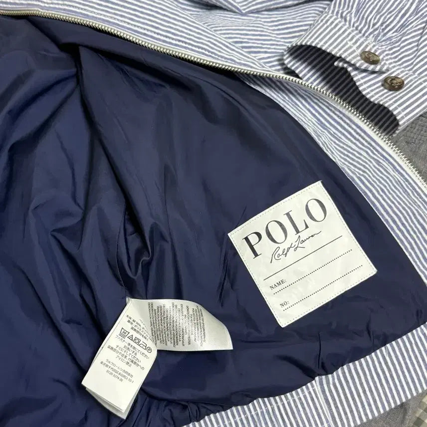 [BUNJANG] Polo Ralph Lauren Striped Shirt Jacket / 폴로 랄프로렌 스트라이프 셔츠 자켓
