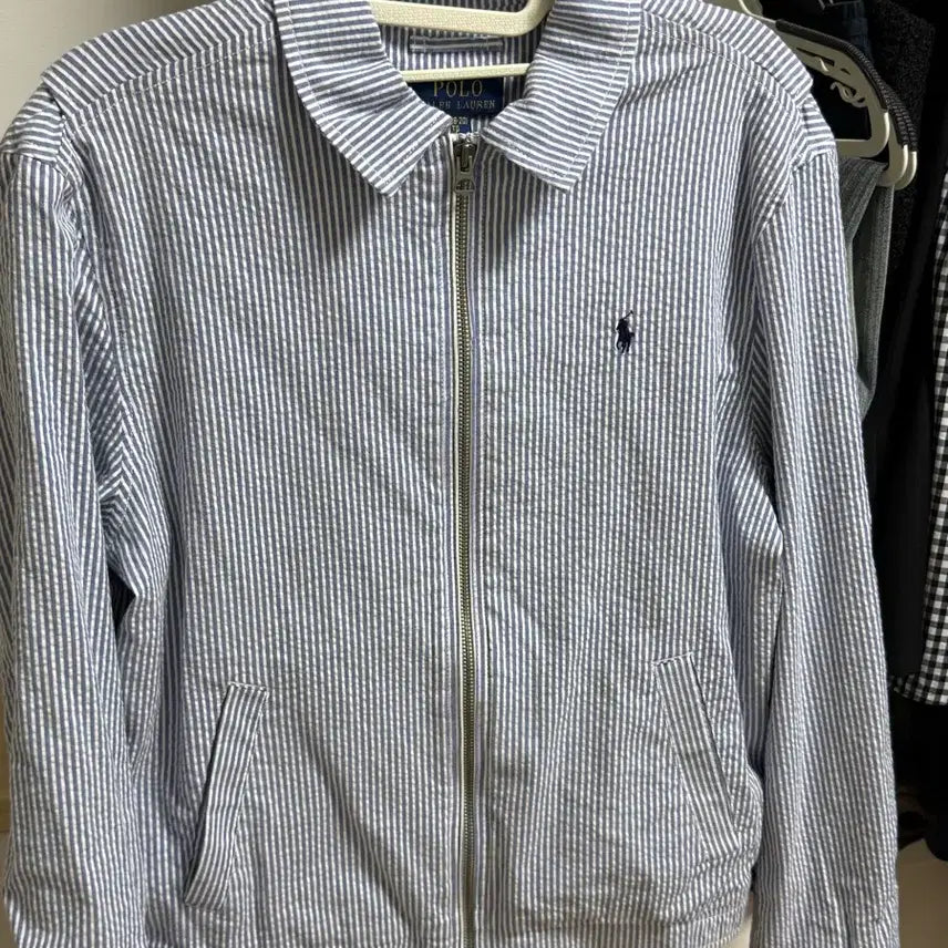 [BUNJANG] Polo Ralph Lauren Striped Shirt Jacket / 폴로 랄프로렌 스트라이프 셔츠 자켓