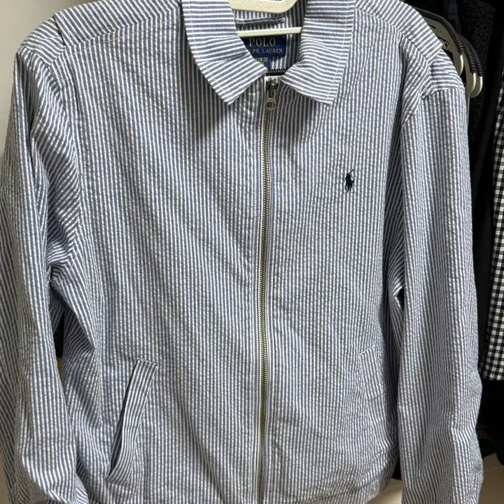 [BUNJANG] Polo Ralph Lauren Striped Shirt Jacket / 폴로 랄프로렌 스트라이프 셔츠 자켓