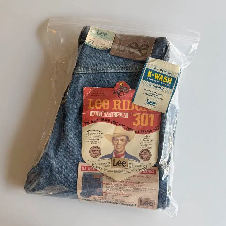 [SOLD OUT] 1990s Lee 데님 (size 27) 미사용 새제품