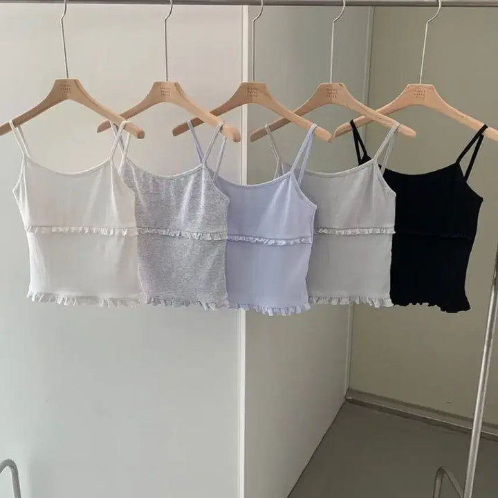 [SOLD OUT] 프리티영띵 핑퐁 프릴 나시 리터 미엘 포레스트 포스터