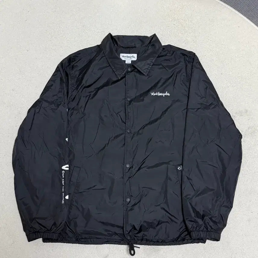 [BUNJANG] Mark Gonzales Black Coach Jacket M / 마크 곤잘레스 블랙 코치 자켓 M