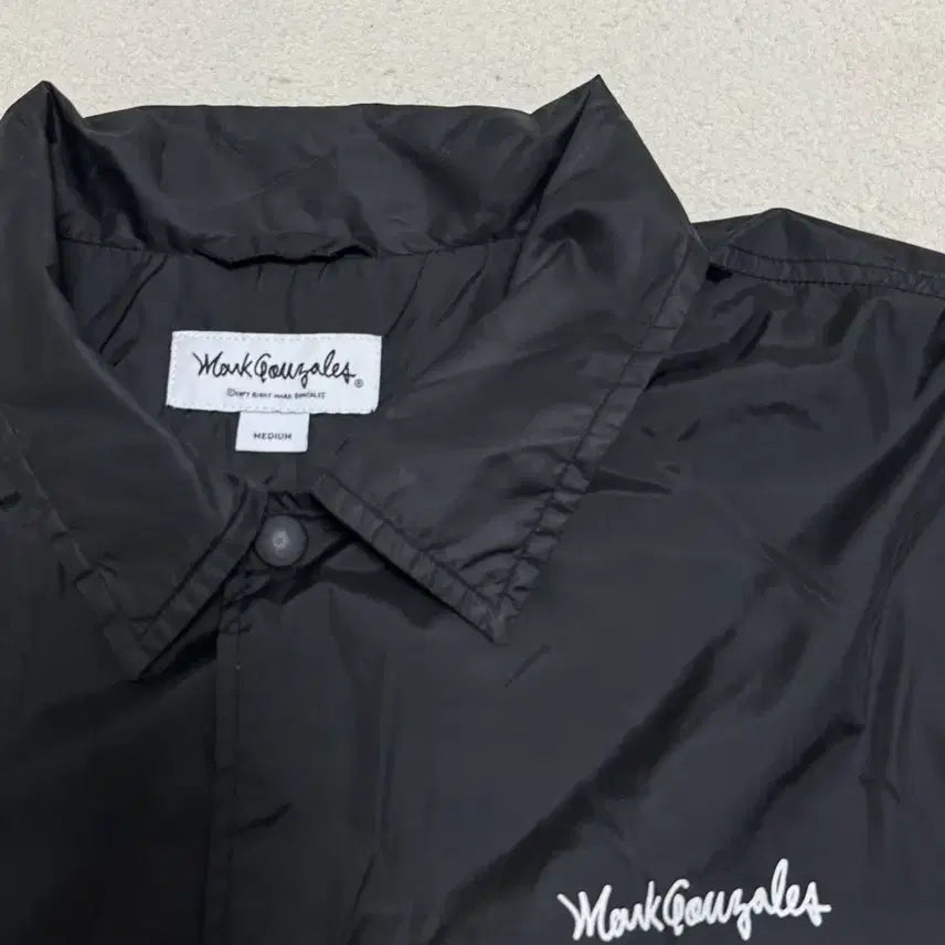 [BUNJANG] Mark Gonzales Black Coach Jacket M / 마크 곤잘레스 블랙 코치 자켓 M