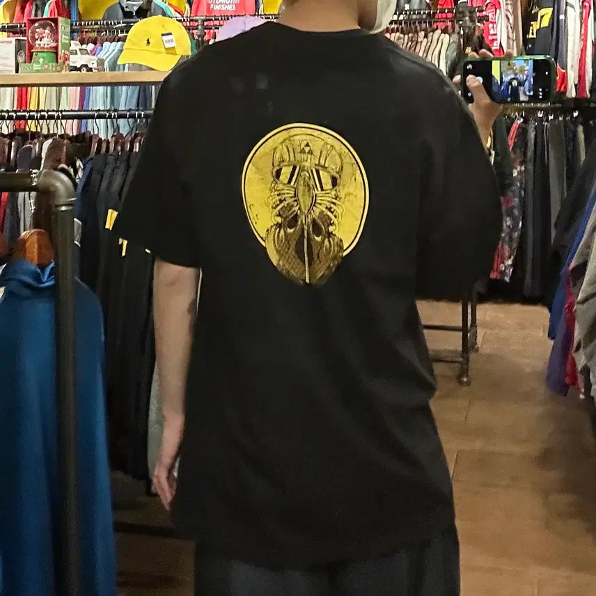 [BUNJANG] HI Vintage Rock Black T-Shirt / [HI] 블랙사바스 락 반팔티 블랙