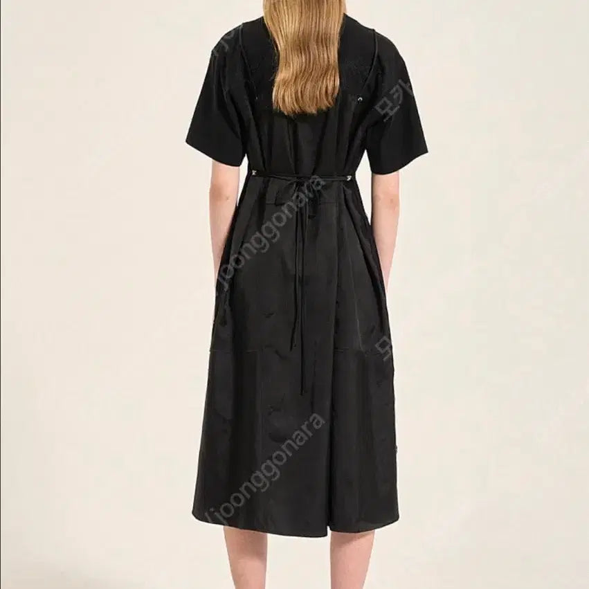 [BUNJANG] SJSJ Textured Block Flare Dress / SJSJ 텍스처 블록 플레어 드레스