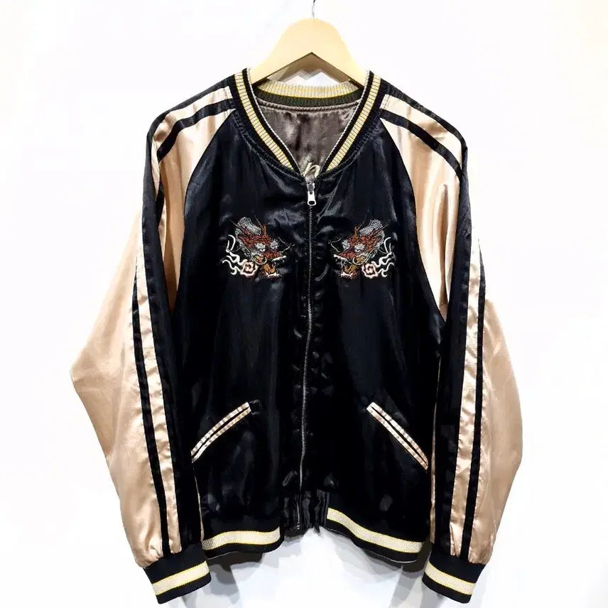[BUNJANG] Vintage Reversible Tiger Embroidery Sukajan Jacket / JPN 빈티지 리버시블 호랑이자수 스카쟌