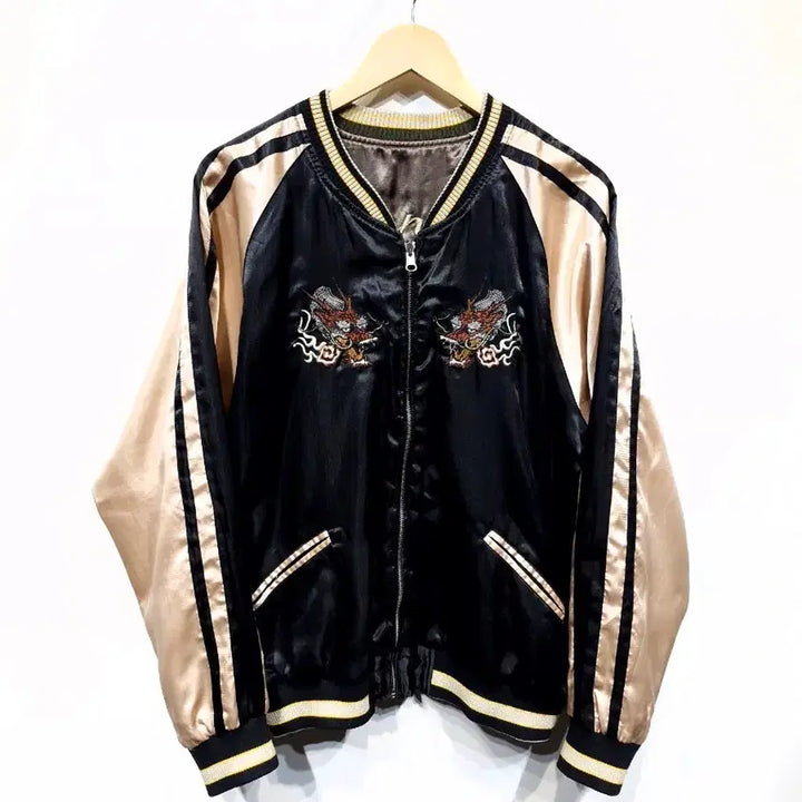 [BUNJANG] Vintage Reversible Tiger Embroidery Sukajan Jacket / JPN 빈티지 리버시블 호랑이자수 스카쟌