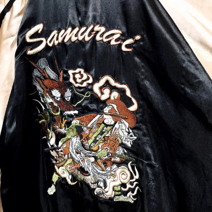 [BUNJANG] Vintage Reversible Tiger Embroidery Sukajan Jacket / JPN 빈티지 리버시블 호랑이자수 스카쟌
