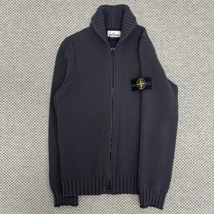 [BUNJANG] Stone Island Shawl Collar Knit Zip-up Jacket / [M]스톤아일랜드 숄카라 니트집압