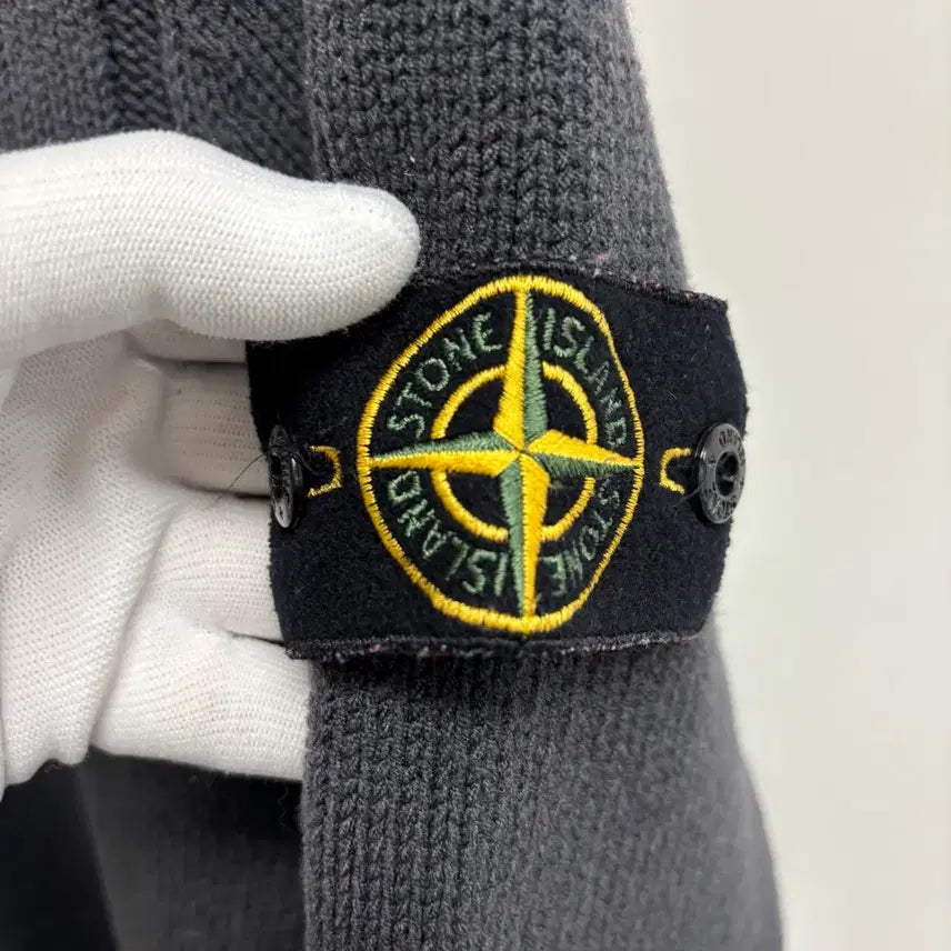 [BUNJANG] Stone Island Shawl Collar Knit Zip-up Jacket / [M]스톤아일랜드 숄카라 니트집압