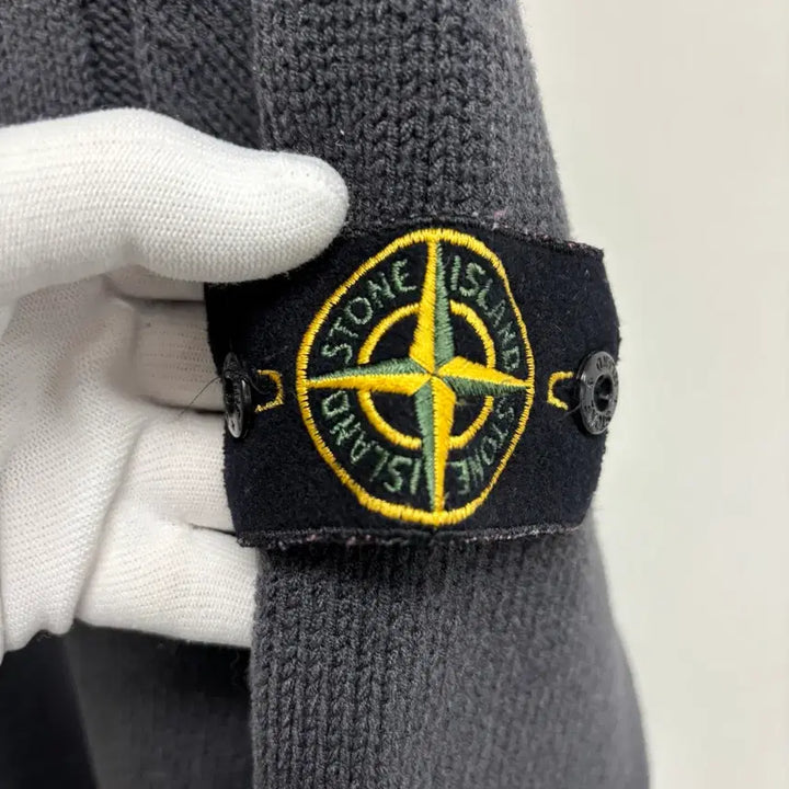 [BUNJANG] Stone Island Shawl Collar Knit Zip-up Jacket / [M]스톤아일랜드 숄카라 니트집압