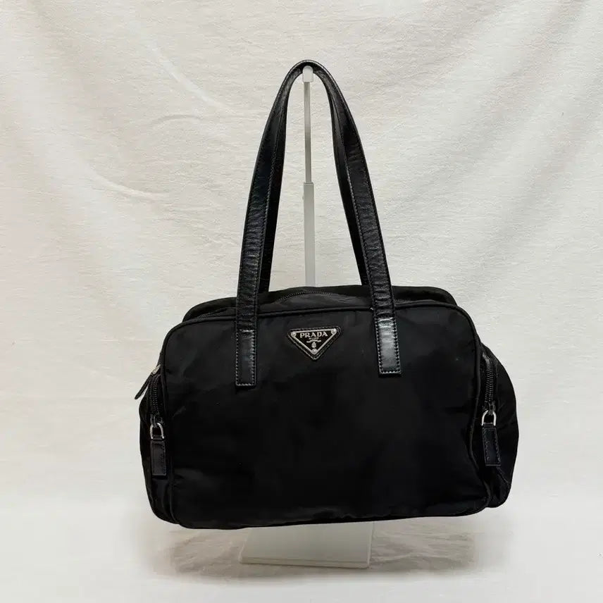 [BUNJANG] Prada Pocono Nylon Black Tote Bag / 정품 프라다 포코노 나일론 블랙 토트백 바게트백 숄더백 핸드백