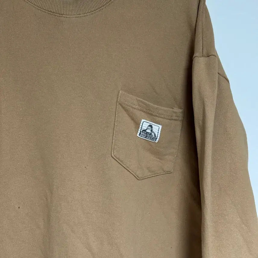[BUNJANG] Ben Davis Beige Sweatshirt / 벤 데이비스 맨투맨 베이지 100-105