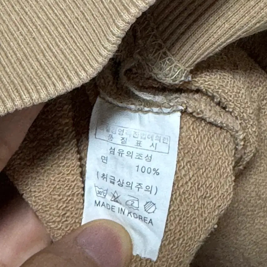 [BUNJANG] Ben Davis Beige Sweatshirt / 벤 데이비스 맨투맨 베이지 100-105