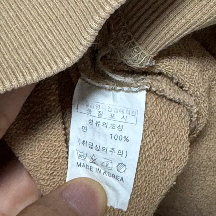 [BUNJANG] Ben Davis Beige Sweatshirt / 벤 데이비스 맨투맨 베이지 100-105