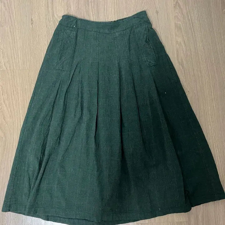 [BUNJANG] Mori Girl Style Checkered Midi Skirt / 모리걸st 치마