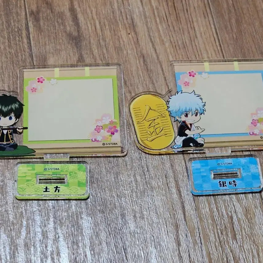 [BUNJANG] Gintama Hijikata and Gintoki Acrylic Memo Stand / 은혼 히지카타 긴토키 메모 아크릴스탠드