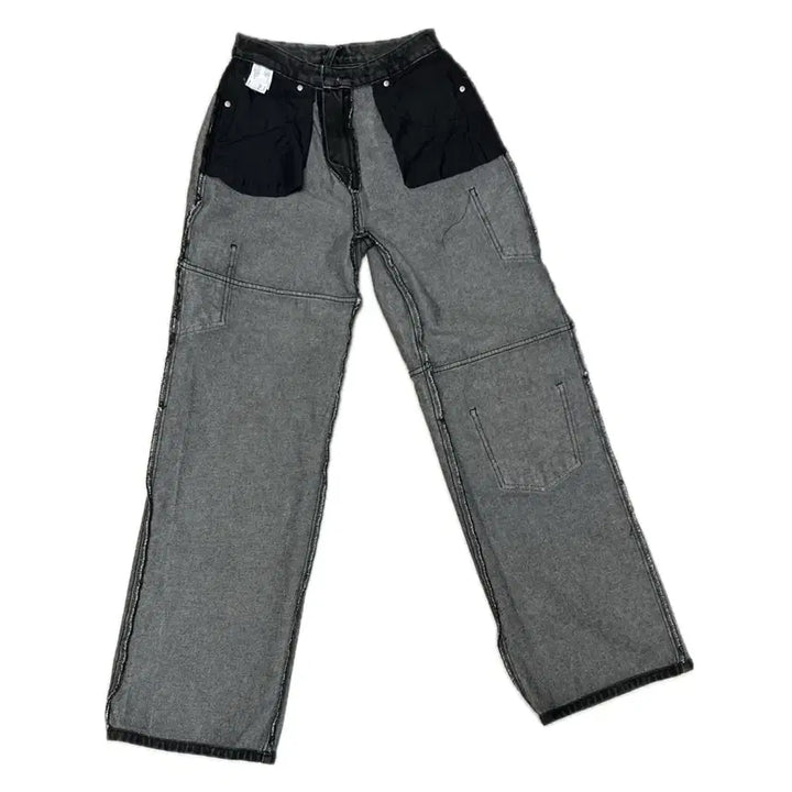 [SOLD OUT] 다이애그널 패치포켓데님팬츠 블랙 S diagonal 다이애그널바지