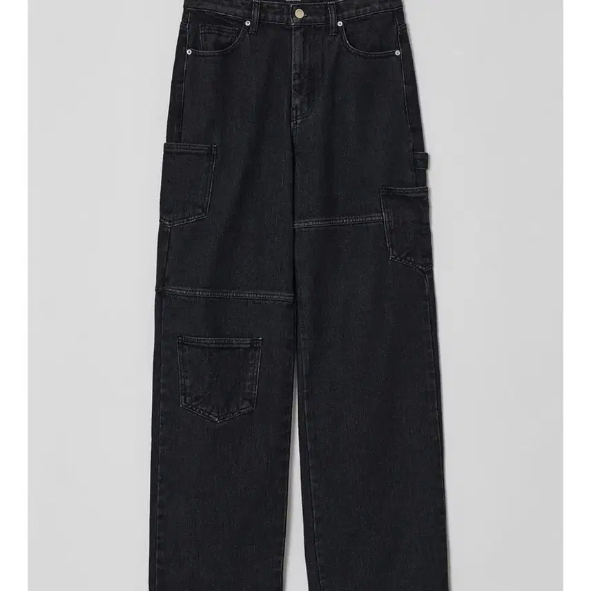 [SOLD OUT] 다이애그널 패치포켓데님팬츠 블랙 S diagonal 다이애그널바지