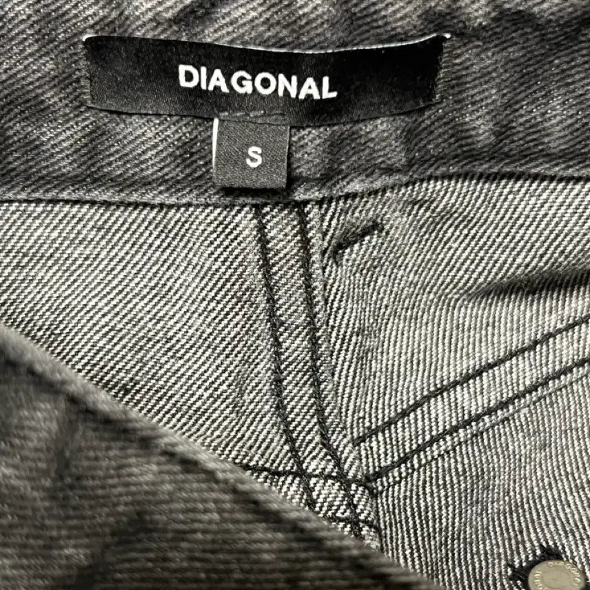 [SOLD OUT] 다이애그널 패치포켓데님팬츠 블랙 S diagonal 다이애그널바지