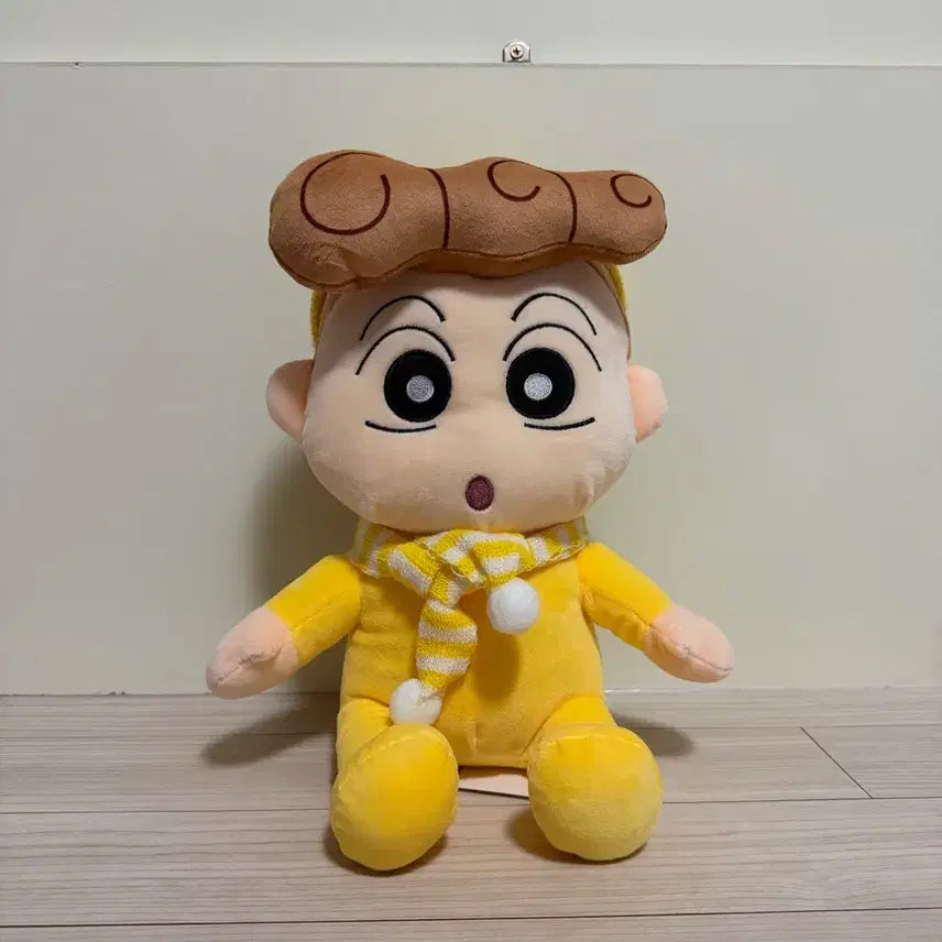 [BUNJANG] Crayon Shin-chan Jjang-ah Scarf Hat Medium Plush Doll / 크레용신짱 짱구 짱아 목도리 모자 중형 인형
