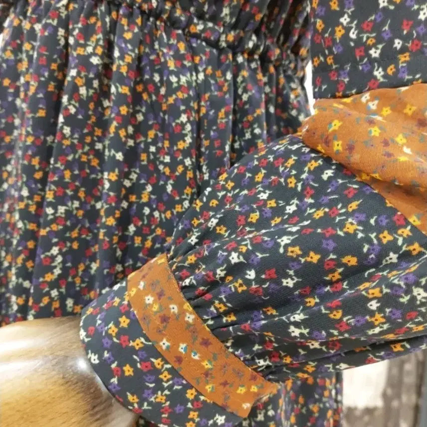 [BUNJANG] Thursday Island Pattern Mix Maxi Dress / 써스데이아일랜드 패턴 믹스 맥시 원피스