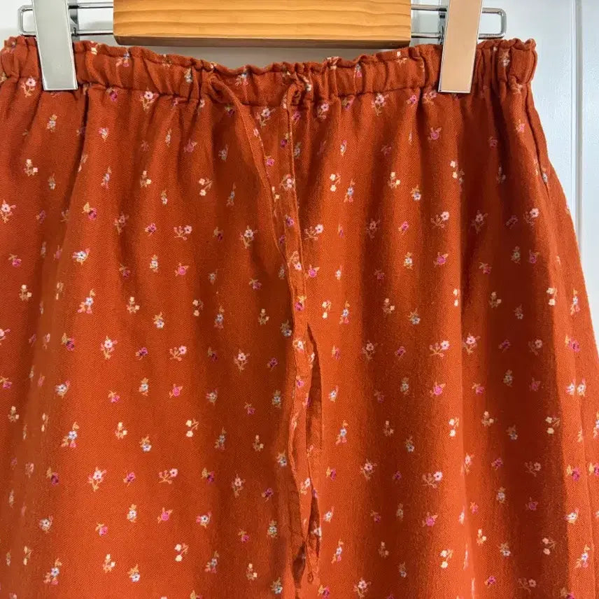 [BUNJANG] Vintage Japanese Floral Flare Long Skirt / (일본 수입 빈티지)스커트 롱 밴딩 치마 면100 플레어 기본 꽃