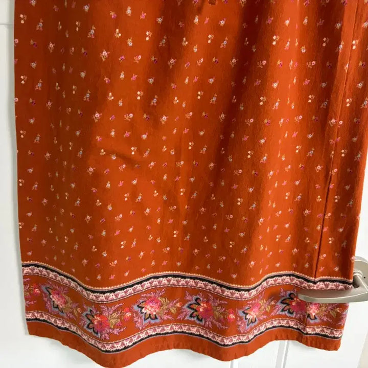 [BUNJANG] Vintage Japanese Floral Flare Long Skirt / (일본 수입 빈티지)스커트 롱 밴딩 치마 면100 플레어 기본 꽃