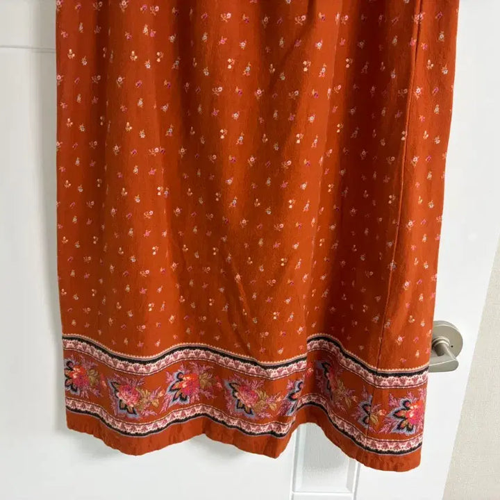 [BUNJANG] Vintage Japanese Floral Flare Long Skirt / (일본 수입 빈티지)스커트 롱 밴딩 치마 면100 플레어 기본 꽃