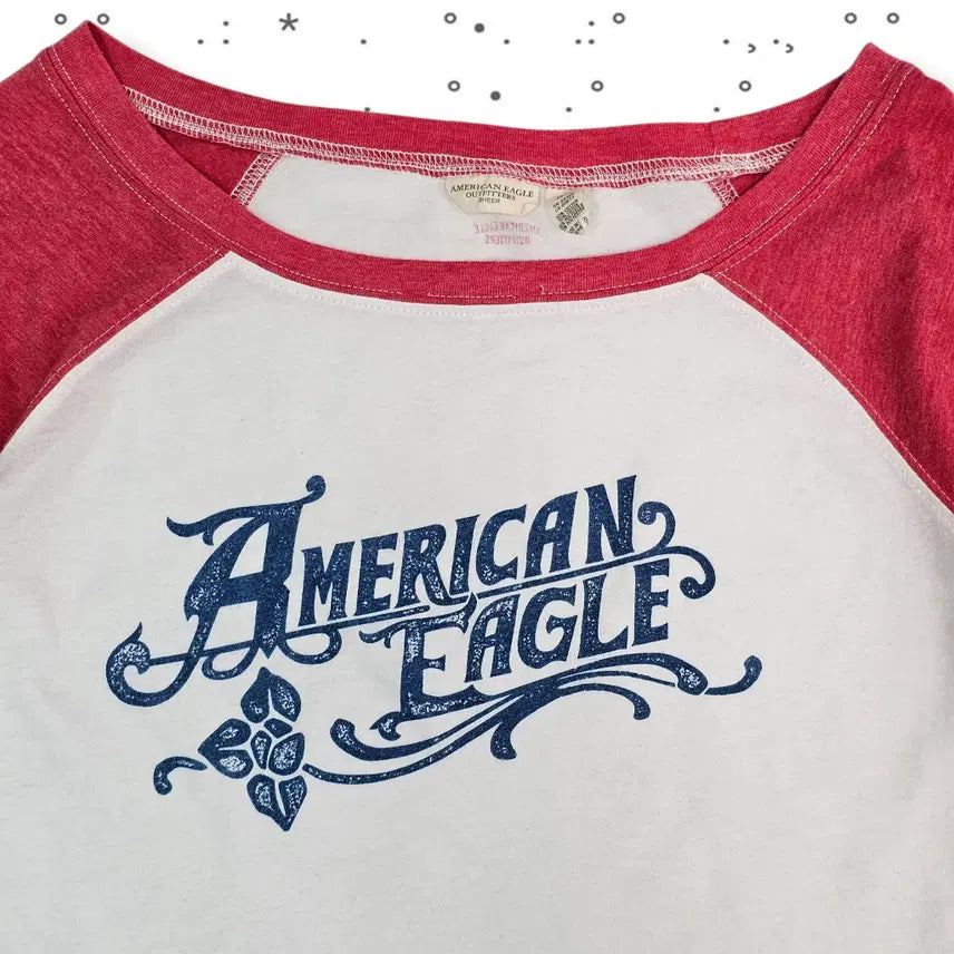 [BUNJANG] American Eagle Striped Short Sleeve T-shirt / AMERICAN EAGLE 아메리칸 이글 보더 반팔 티셔츠