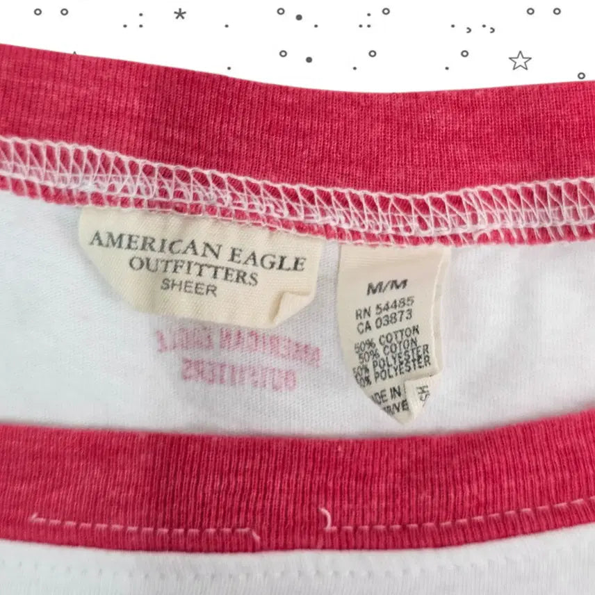 [BUNJANG] American Eagle Striped Short Sleeve T-shirt / AMERICAN EAGLE 아메리칸 이글 보더 반팔 티셔츠